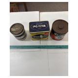 3 Tobacco Tins