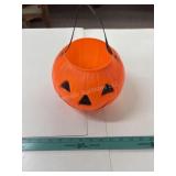 Blow Mold Halloween Pumpkin Bowl