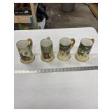 4 Limoges France Mugs