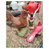 3 statues - 2 are cement