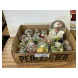 1 flat of snow globes