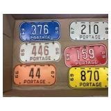 Lot of 6 bicycle license plates