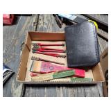 Glass cutters, driver set and scraper