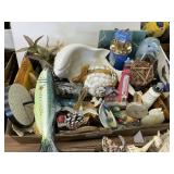1 flat of assorted fish and lighthouse figures