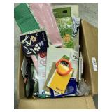 2 boxes assorted paper product and accessories