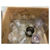 4 boxes of cups, glasses and bowls