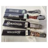 4 Boker Magnum folding knives