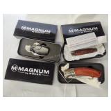 3 Boker Magnum folding knives