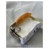 White gold ring marked 14k - approximately 2.5