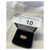 Yellow gold ring marked 10k - approximately 7.4