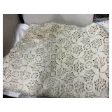 Crochet coverlet - approximately 90x80 "- some