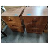 Pair of drawer cabinets 1 no key