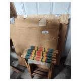 2 patio lounge chairs and 3 tables