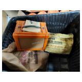 Tote with worm box, bedding and clothesline