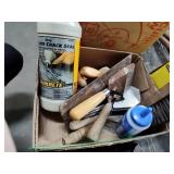 Trowels, sealer, chalk line and other