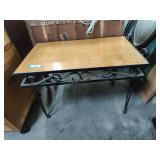 Metal side table 32in long x 19in w x 22in t