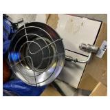 Propane heater and propane tanks. All are full