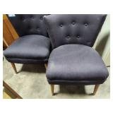 2 upholstered chairs