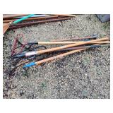 Rakes, forks and hoe