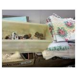 Three flats linens & other