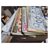 Lot of Wisconsin license plates