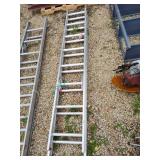 Werner aluminum extension ladder