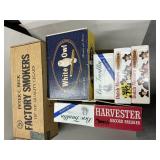 Assorted boxes and tins