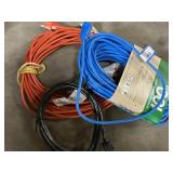 Three extension cords