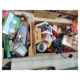 2 boxes assorted candles and holders