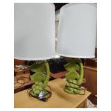 Pair of table lamps 28in tall