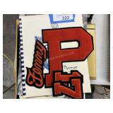 School letters and 7 yearbooks from Portage and