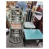 3 chairs and small table