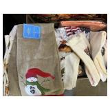 Box off assorted holiday hand towels and holiday
