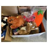 4 lots of stuffed animals, some Ty