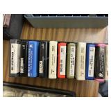 3 cases 8 track tapes