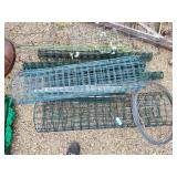 Lot of wire garden fence and other