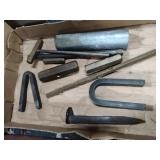 Brass tools, metal, spike and other