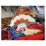 Lot of assorted yard signs and hanging signs