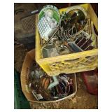 2 boxes stained glass decor some as is