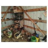 Contents of shed corner