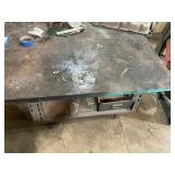 Metal work bench, 45 x 45 x 34 in