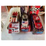 3 Die cast metal racing cars