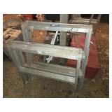 2 foldable metal saw horses