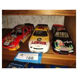 3 die cast cars