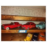3 die cast cars