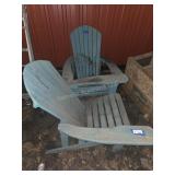 2 adorandack chairs