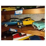 3 die cast cars