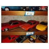 3 die cast cars