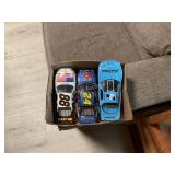 3 die cast racing cars