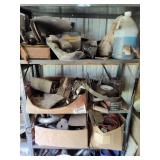 Shelf with contents